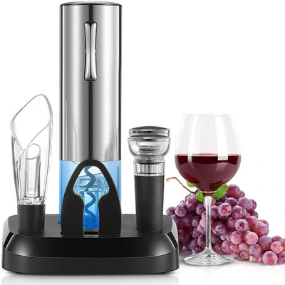 Electric Wine Opener, Cordless Automatic Electric Wine Bottle Opener with Chargi