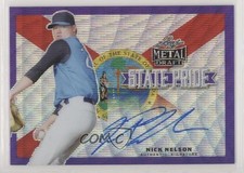 2019 Leaf Metal Draft State Pride Purple Wave 9/15 Nick Nelson #SP-NN2 Auto 0bz