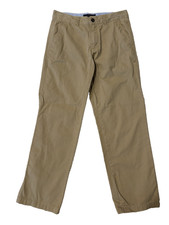 Tommy Hilfiger boys 100 Cotton Khaki Chino Pants size 18 Beige Tan 29" inseam