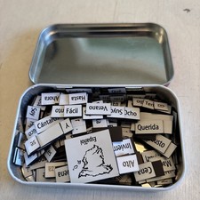 SPANISH Magnetic Word Poetry Kit ESPANOL Fridge Fun Refrigerator Magnets Words