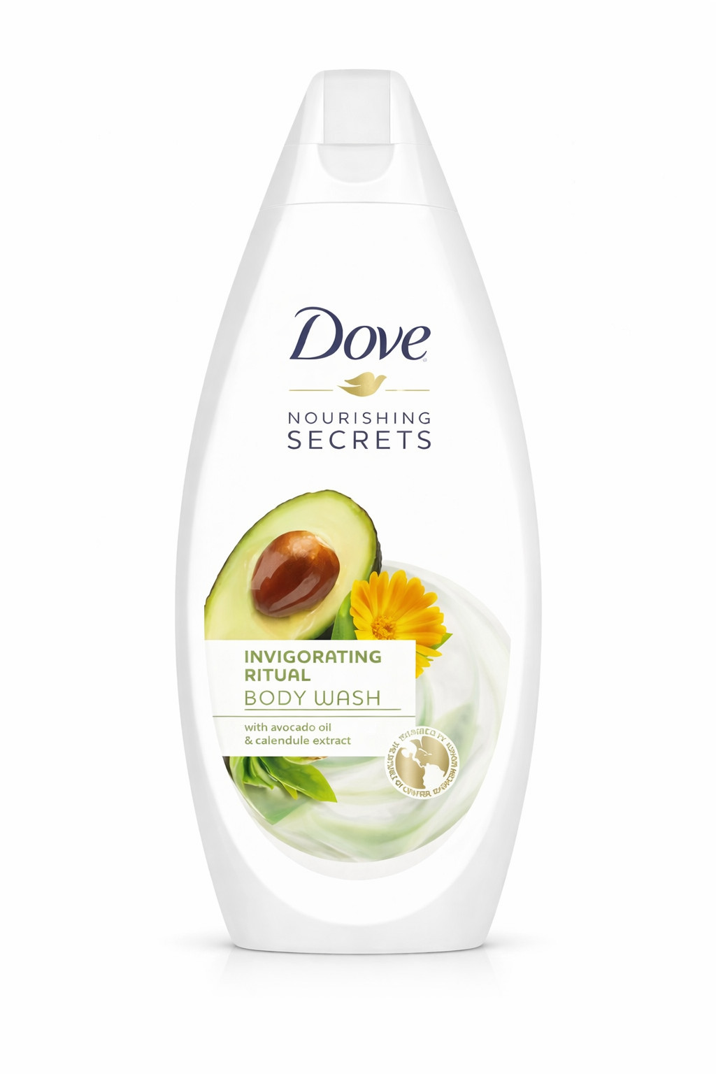 Dove Avocado Body Wash 500ml Shower Gel Nourishing Secrets With Calendula
