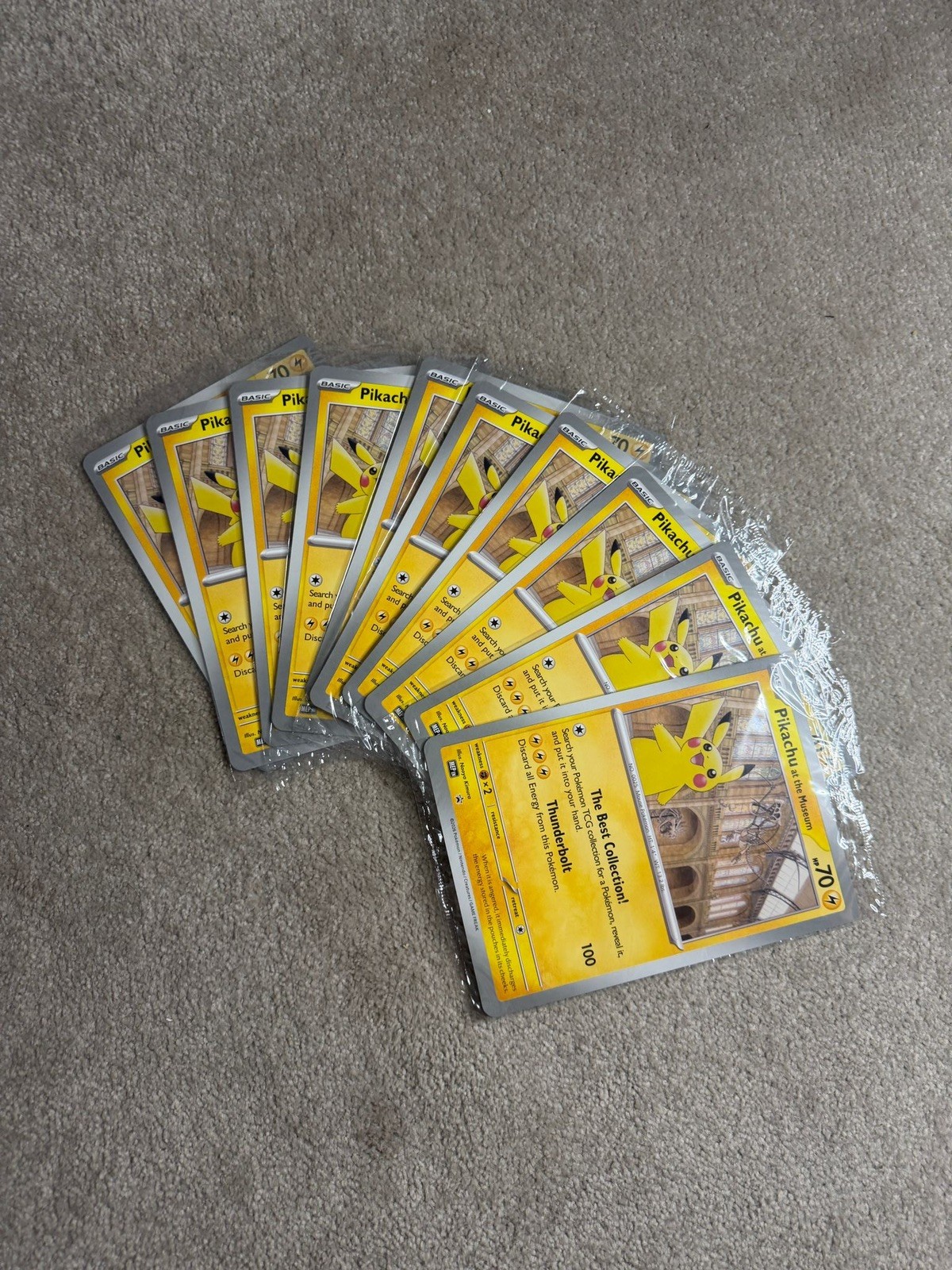 Pokemon Pikachu At The Museum x Natural History London Jumbo Card •  Sealed x110