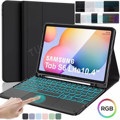 QWERTZ Tastatur Maus mit Hülle für Samsung Galaxy Tab S6 Lite 10,4'' 2020-2024