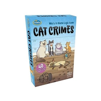 CAT CRIMES Logikspiel THINK FUN mit 40 Herausforderungen IN ITALIENISCH Alter 4+