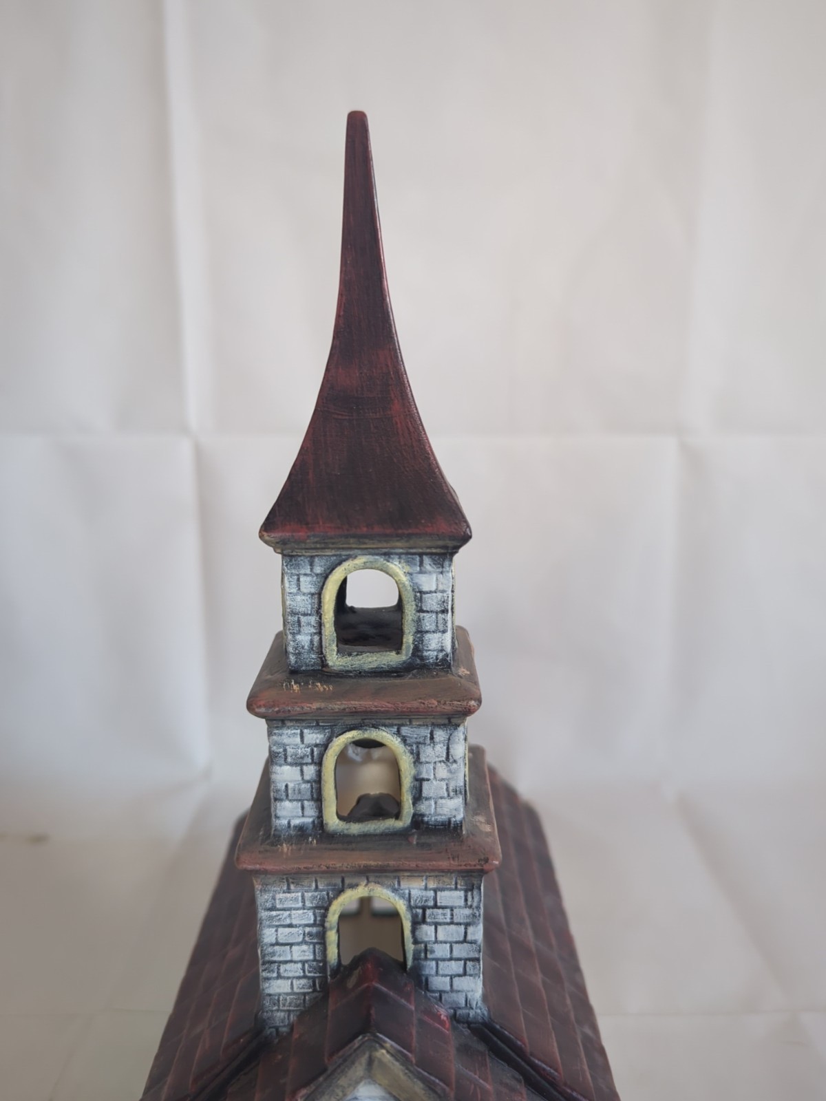 Vintage Byron Molds Hand Painted  church Ceramic