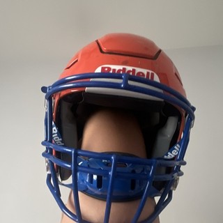 Riddell speed flex large Full Face Football Helmet Orange/Blue Gloss Ventilated