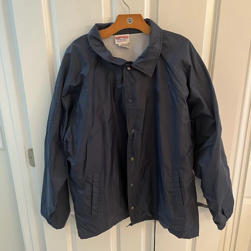 Giacca Coach Guardia Carcere Correzioni Vintage Blu Bottoni Uomo 3XL