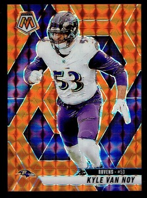 2025 Panini Prizm Kyle Van Noy Orange Prizm Football Card 012/199