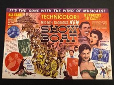 Show Boat 1951 MGM Musical Original Herald and Songbook - Ava Gardner, Grayson