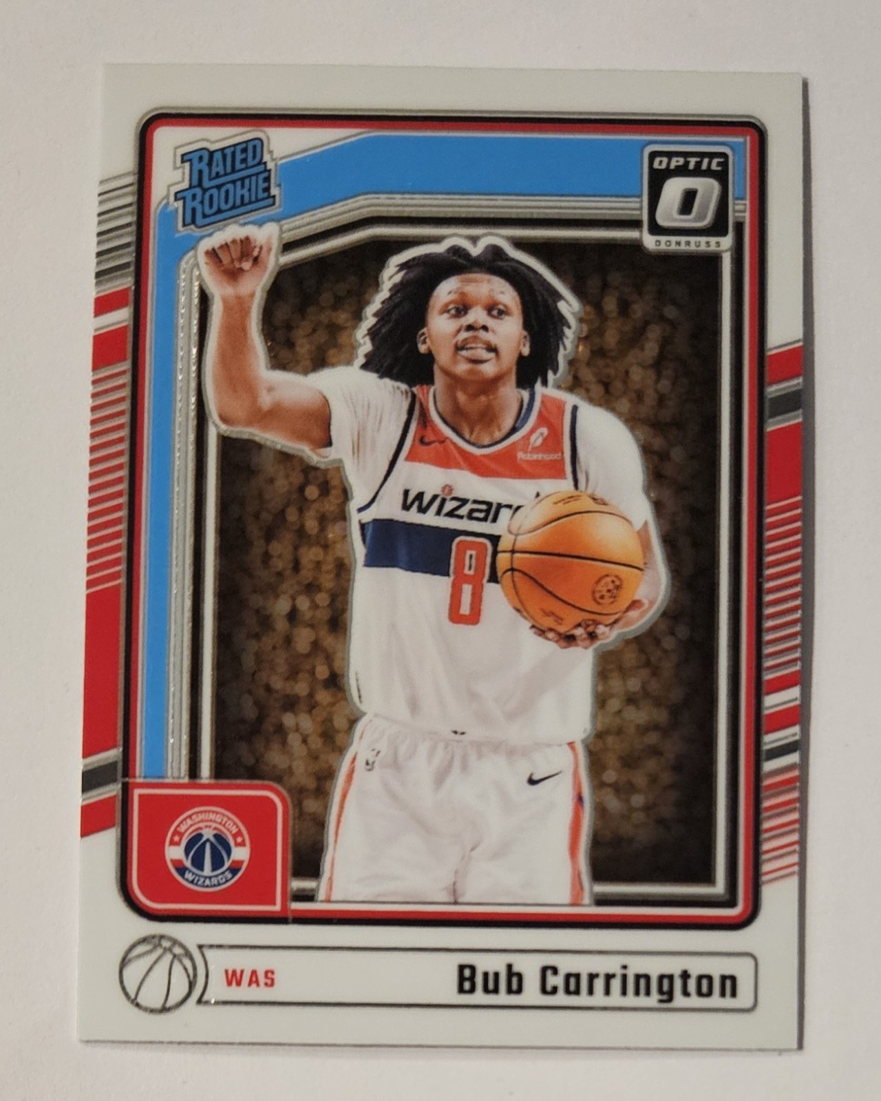 BUB CARRINGTON 2024-25 Panini Donruss Optic #273 Wizards All-Rookie