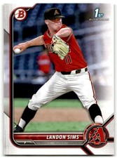 2022 Bowman Draft #BD-72 Landon Sims Arizona Diamondbacks