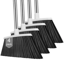 Heavy Duty Broom, 55 Inch Long Handle Outdoor Large Angle Brooms, Commercial ...