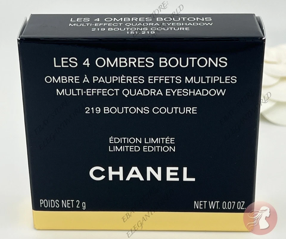 Chanel Les 4 Ombres Boutons Eyeshadow 219 BOUTONS COUTURE Limited Edition 2025 - Image 2 of 4