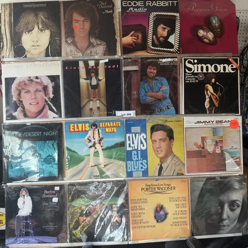 Elvis Neil Diamond Linda Ronstadt LP Lot x16 G-VG+ Country Rock Pop