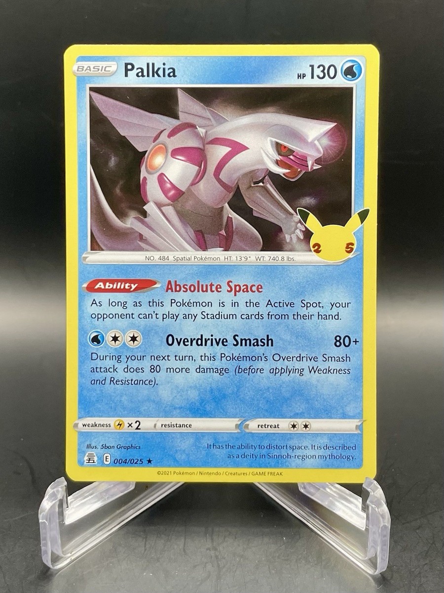 Palkia 004/025 25th Anniversary Celebrations Stamped Holo Rare
