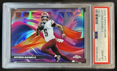 2025 Topps Chrome Jayden Daniels Base (PSA 10)
