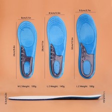 Gel Heel Pads Inserts Grip Cushion Insoles Support Plantar Fasciitis Pain Relief