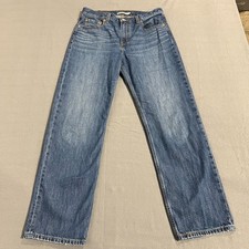 Levi's Low Pro Straight Jeans Women's Size 29 Blue Denim Light Wash 5-Pockets