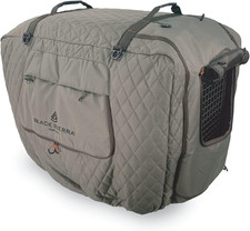 Black Sierra Insulated Extra Large Dog Kennel Cover- 41 Inch, Ventilated, Weathe