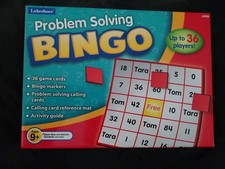 Lakeshore Problem Solving Bingo Math Educational Game for age 9 , Complete