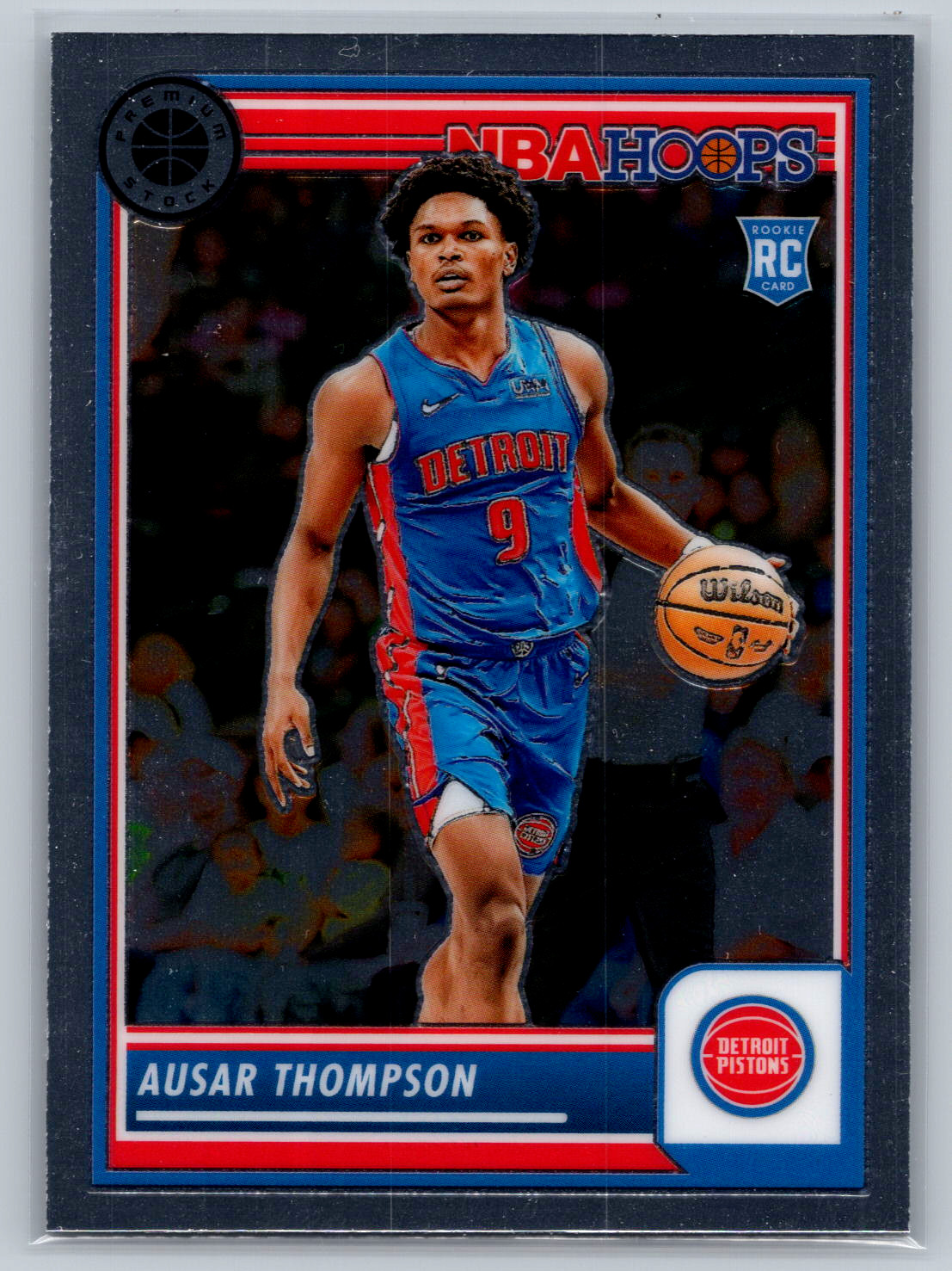2023-24 Panini Nba Hoops Premium Stock - Ausar Thompson #100 Silver Prizm (RC)