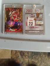 2003 LeBron James First Round Drift Pick and 2003 Freshman Season Rookie Card. rookie card picture