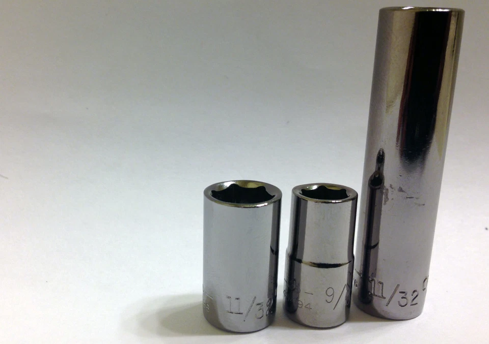 Craftsman 6,8,12 Point 1/4,1/2 or 3/8-In. Drive Steel Chrome Sockets USA - Image 3 of 4