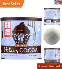 Dutch Process Baking Cocoa 8-Ounce Can - Organic & Ethically Sourced