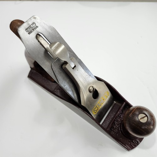 Vintage Stanley Bailey No 4 Woodworker glatter Boden Holzhobel 9,75" Länge