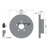 Textar 2X Bremsscheibe Vorne Ø276 Mm FüR Mercedes-Benz Vito Bus 638 112 CDI 2.2