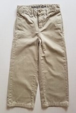 Nautica Sandstone Adjustable Waist Flat Front Chino Pants Size 5
