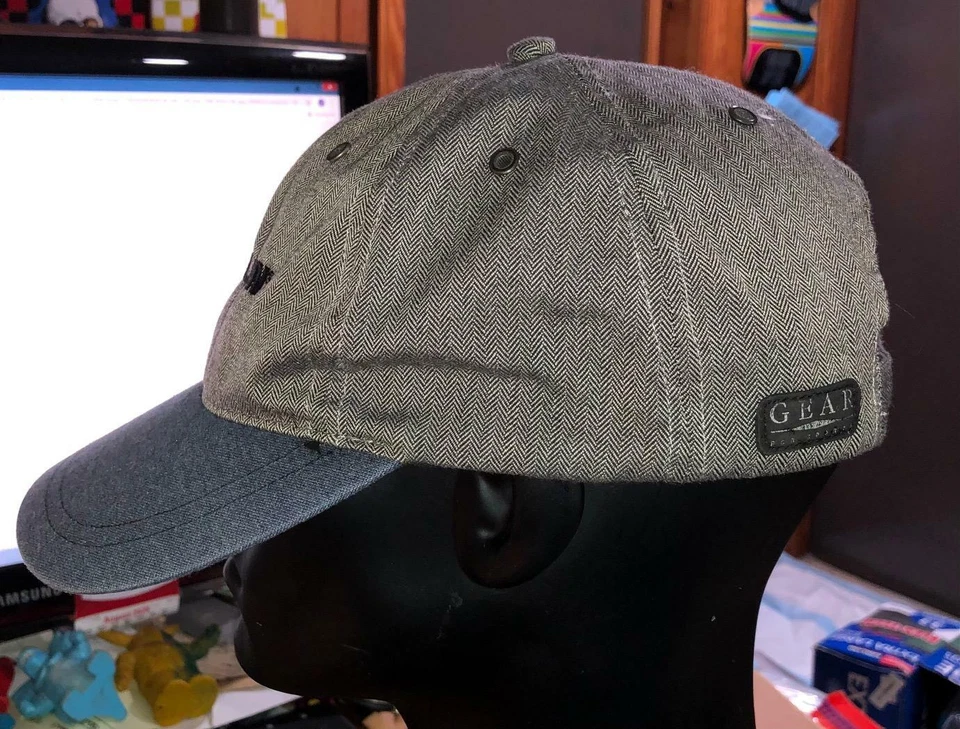 Винтажная бейсболка Michelin Employee Gear for Sports серая с синими нашивками кепка #I - Изображение 2 из 4