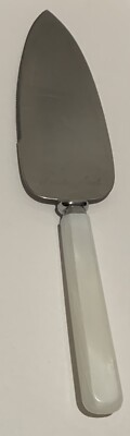 Vintage Faux Mother of Pearl Stainless Steel Cake/Pie Server Slicer