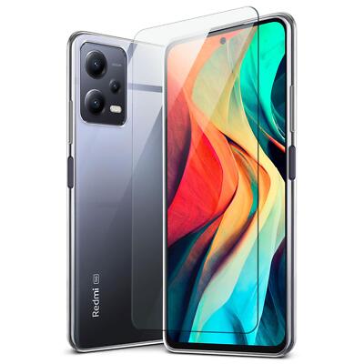 Handy Hülle für Xiaomi Redmi Note 12 5G Silikon Case Schutz Dünn mit Panzerfolie