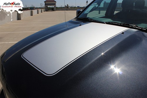 2011 Dodge Ram Factory Style Hood 3M Pro Vinyl Graphics Decals Stripes D09 - Picture 4 of 8