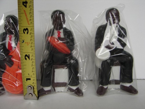 African American 4 Jazz Musician Singers Black Figurine NIB Still Sealed - Picture 4 of 9