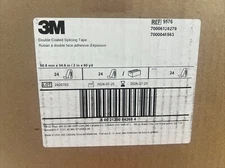 3M Double Coated Splicing Tape 9576, 2 in x 60 yd, 4 mil - 24 roll WHOLE CASE