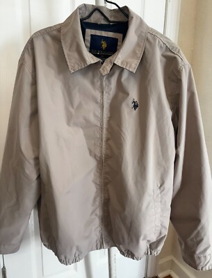 Polo Khaki Jacket Windbreaker Men’s Size XL