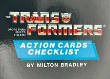 Transformers Action Card Singles Huge Selection | Milton Bradley 1985