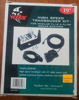 Vexilar 19* Puck Style Transducer Kit #TK224 for FL-12 & FL-20 Sonar Systems New