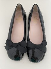 Equerry Italian Black Girls Flat Shoes Size US 13 EUR 31