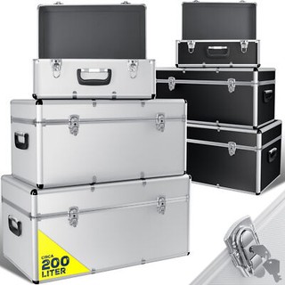 RETOURE 3er SET Alu Boxen Alubox Alukiste Transportbox Werkzeugkiste Silber