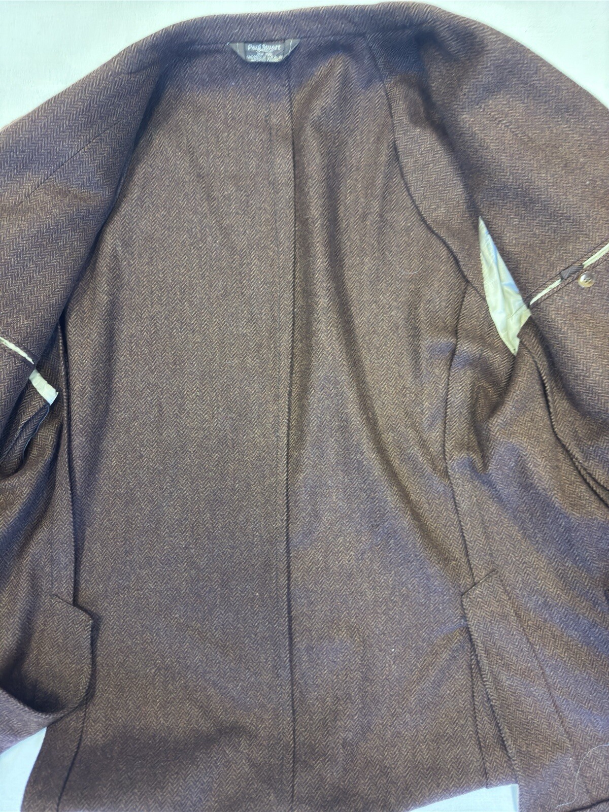 Paul Stuart Herringbone Soft Wool Unconstructed S… - image 10