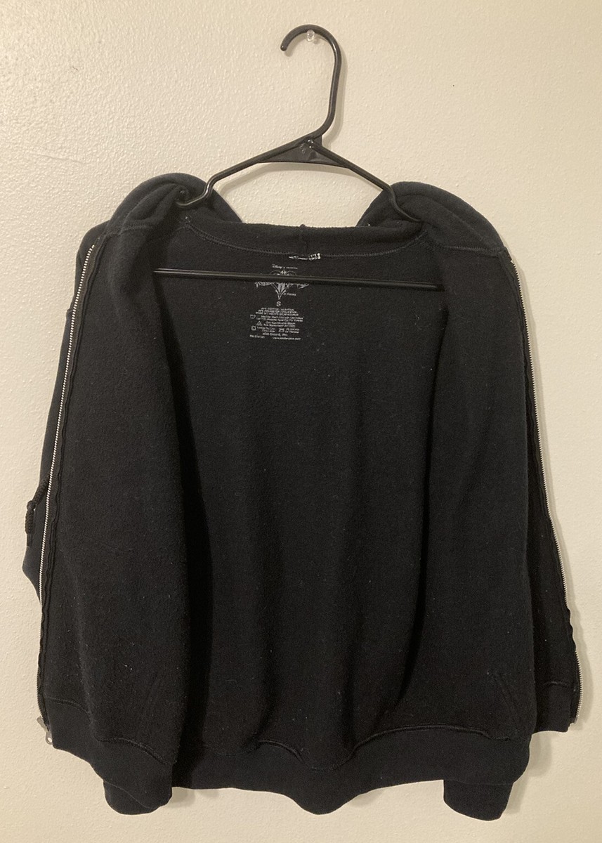 Kingdom Hearts Black and White Full Zipper Hoodie Jacket Mad