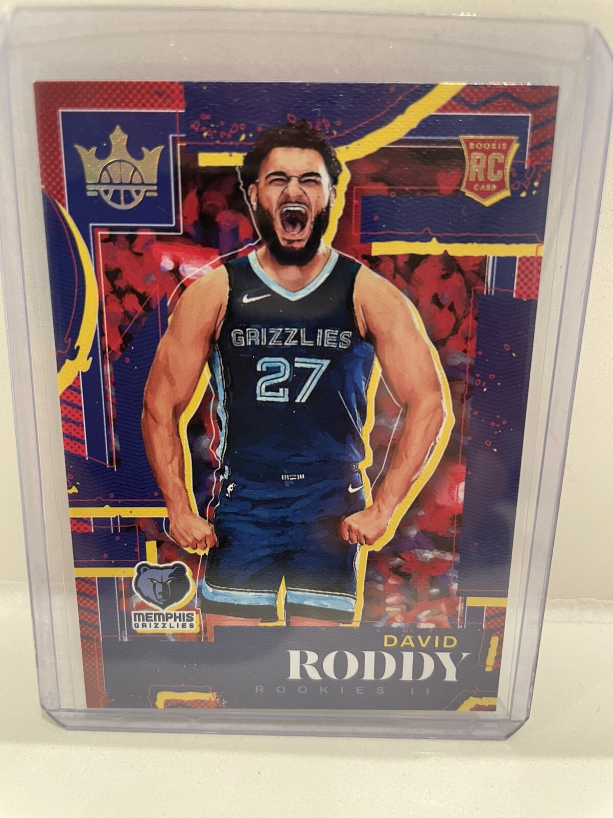 David Roddy 2022-23 Panini Court Kings #131 Level II 2 Rookie Card RC Grizzlies