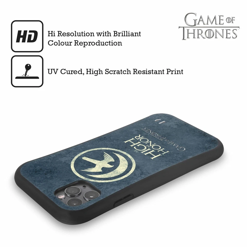 OFFICIAL HBO GAME OF THRONES DARK SIGILS HYBRID CASE FOR APPLE iPHONES PHONES - Image 2 of 4