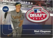 2020 Topps Series 2 MATT CHAPMAN Draft Day Medallion Patch Relic Athletics