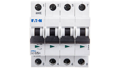 EATON Leitungsschutzschalter 4P C 25A 15kA AC FAZ C25/4 279063