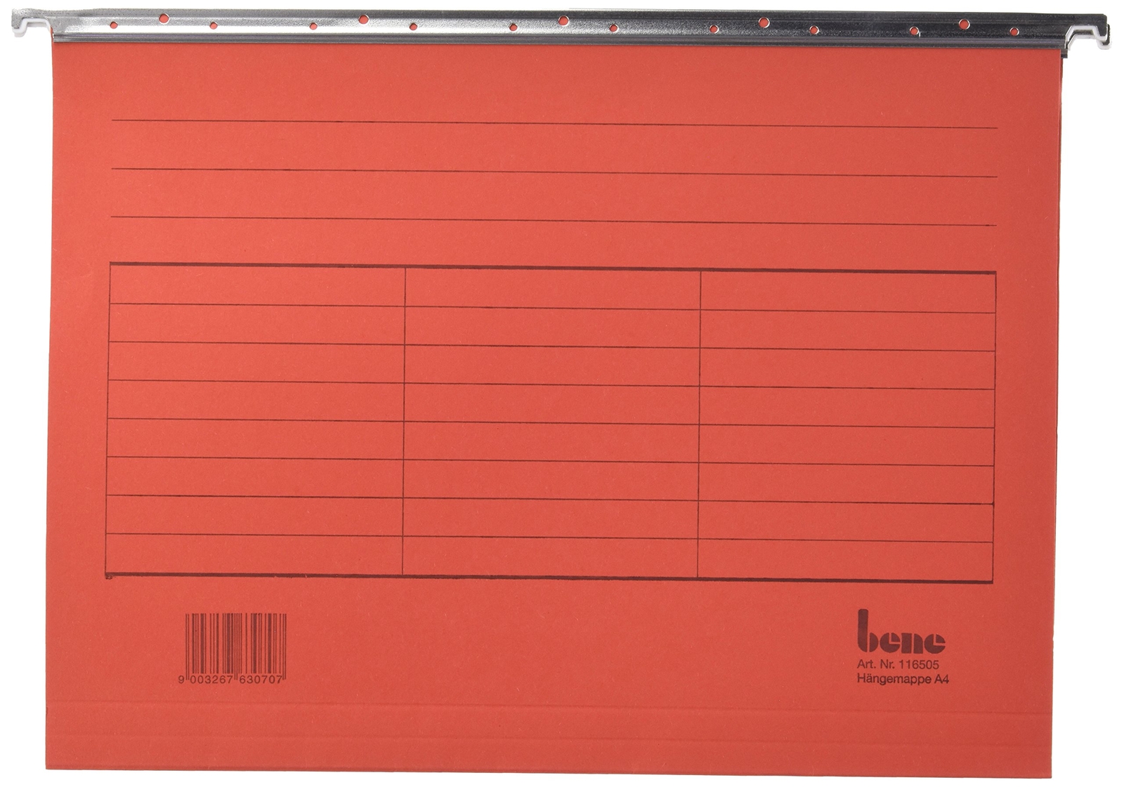 Bene Vario Mobil 116505RT Suspension File for DIN A4 230 GSM Card Pack of 5 Red