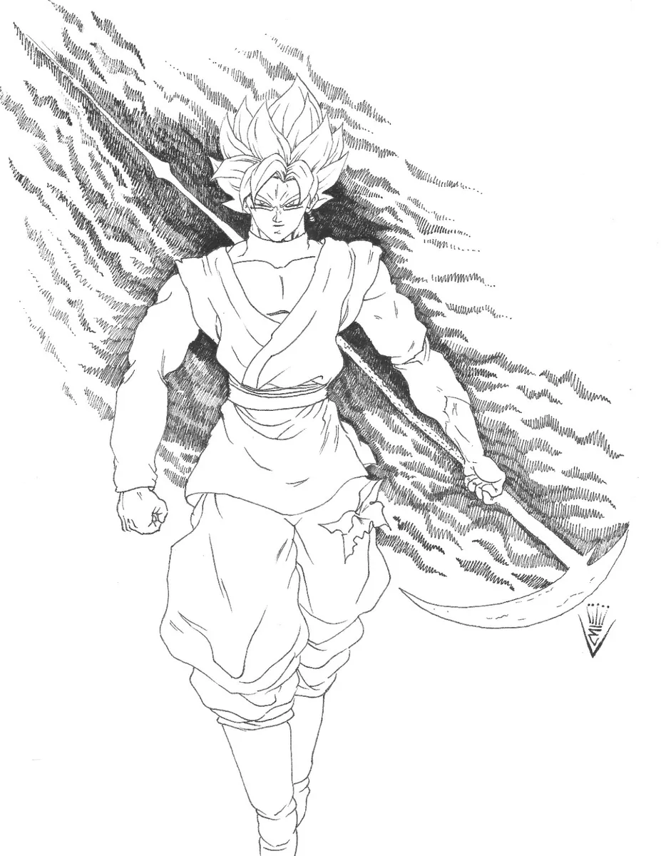 Speed Drawing Goku Black Ultra Instinct - Fanart [ Dragon Ball Super] 